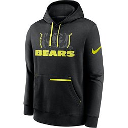 Nike Men's Chicago Bears 2023 Volt Black Pullover Hoodie