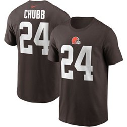Nike Men's Cleveland Browns Nick Chubb #24 Brown T-Shirt