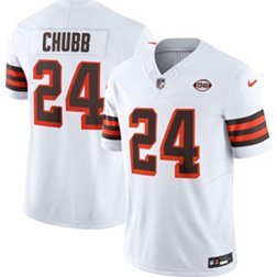 Nike Men's Cleveland Browns Nick Chubb #24 Vapor F.U.S.E. Limited Alternate White Jersey