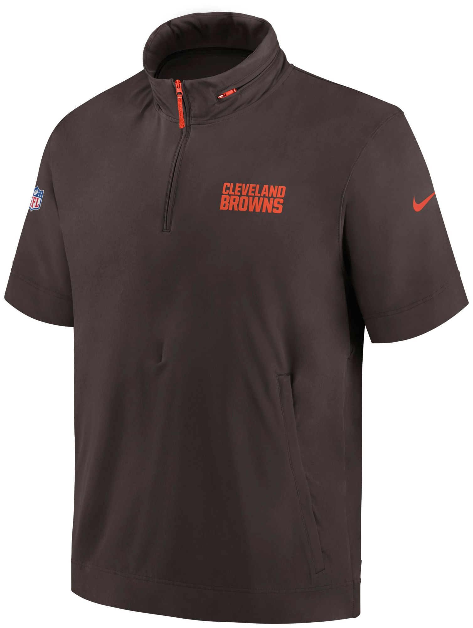 Nike Men's Cleveland Browns Sideline Coach Seal Brown Jacket