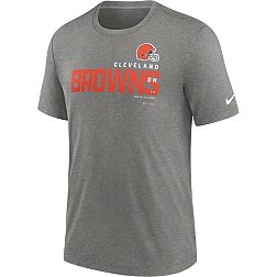 Nike Men's Cleveland Browns Team Name Heather Grey Tri-Blend T-Shirt