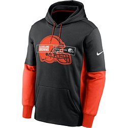 Nike Men's Cleveland Browns Overlap Black Pullover Hoodie