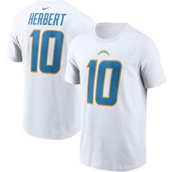 Nike Men's Los Angeles Chargers Justin Herbert #10 White T-Shirt