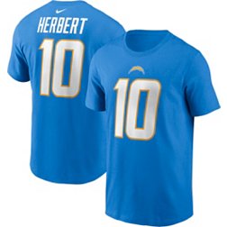 Nike Men's Los Angeles Chargers Justin Herbert #10 Blue T-Shirt