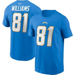 Nike Men's Los Angeles Chargers Mike Williams #81 Blue T-Shirt