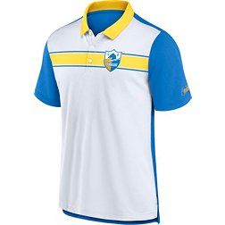 Nike Men's Los Angeles Chargers Rewind White/Gold Polo
