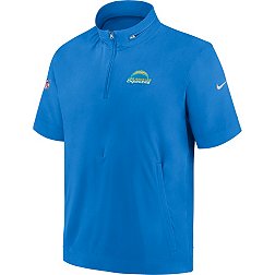Nike Men's Los Angeles Chargers Sideline Coach Blue Short-Sleeve Jacket