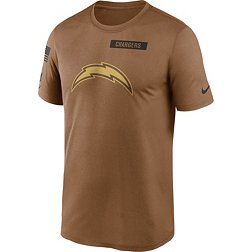 Nike Men's Los Angeles Chargers 2023 Salute to Service Brown Legend T-Shirt