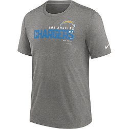 Nike Men's Los Angeles Chargers Team Name Heather Grey Tri-Blend T-Shirt
