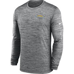 Nike Men's Los Angeles Chargers Sideline Alt Anthracite Velocity Long Sleeve T-Shirt