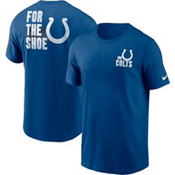 Nike Men's Indianapolis Colts Blitz Back Slogan Blue T-Shirt