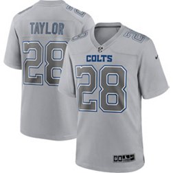 Nike Men's Indianapolis Colts Jonathan Taylor #28 Atmosphere Grey Game Jersey