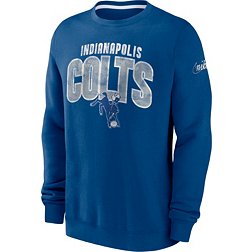 Nike Men's Indianapolis Colts Rewind Shout Blue Crew Sweatshirt