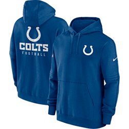 Nike Men's Indianapolis Colts 2023 Sideline Club Blue Pullover Hoodie