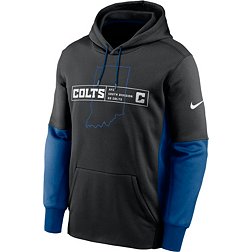 Nike Men's Indianapolis Colts Overlap Black Pullover Hoodie