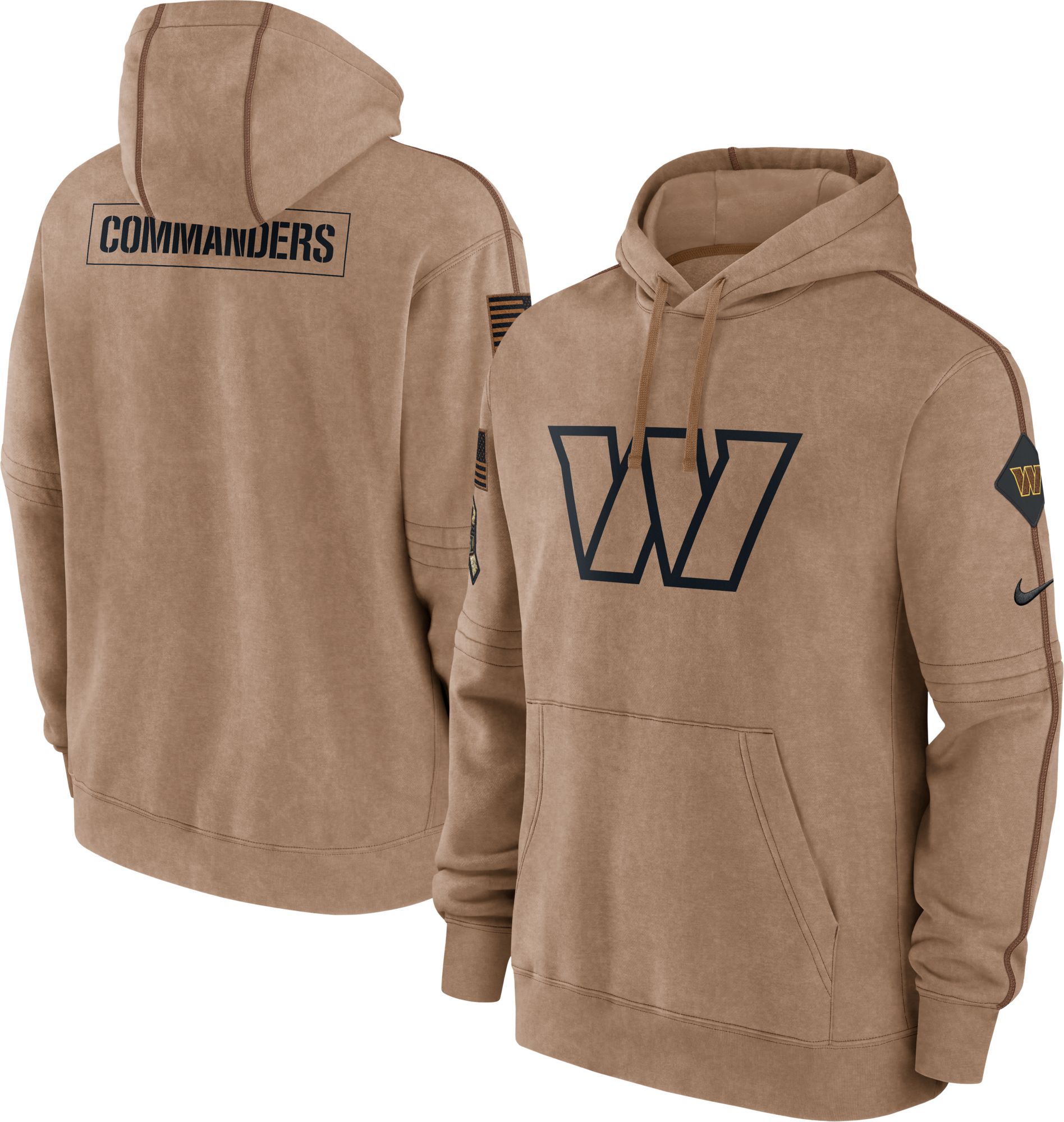 Nike Men's Washington Commanders 2023 Salute to Service Brown Hoodie
