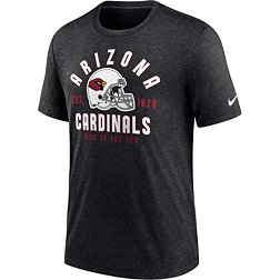 Nike Men's Arizona Cardinals Blitz Stacked Black Heather T-Shirt