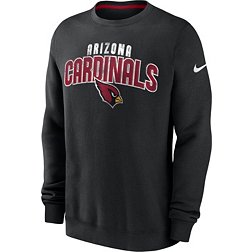 Nike Men's Arizona Cardinals Rewind Shout Black Crew Sweatshirt