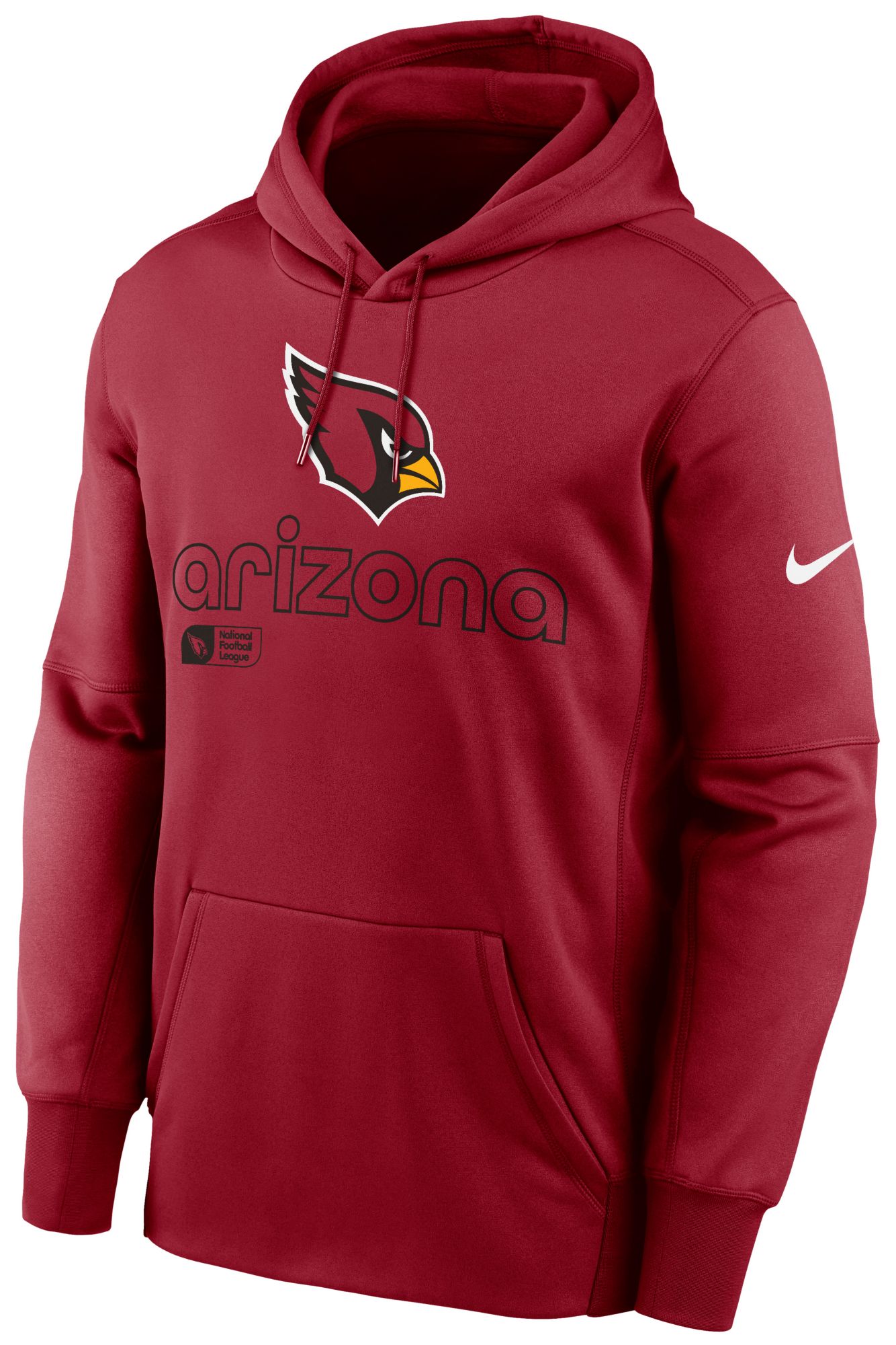 Nike Men's Arizona Cardinals Therma-FIT Tough Red Pullover Hoodie