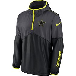Nike Men's Dallas Cowboys 2023 Volt Half-Zip Grey Pullover