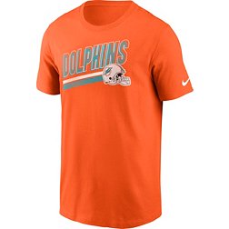 Nike Men's Miami Dolphins Blitz Helmet Orange T-Shirt