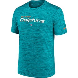 Nike Men's Miami Dolphins Sideline Velocity Aqua T-Shirt