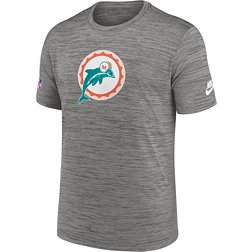 Nike Men's Miami Dolphins Sideline Alt Dark Grey Heather Velocity T-Shirt