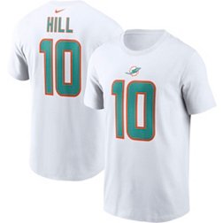 Nike Men's Miami Dolphins Tyreek Hill #10 White T-Shirt