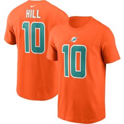 Nike Men's Miami Dolphins Tyreek Hill #10 Orange T-Shirt