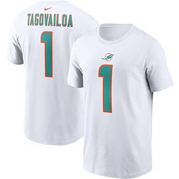 Nike Men's Miami Dolphins Tua Tagovailoa #1 White T-Shirt