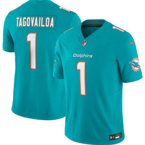 [最終価格] 新品Waddle #17 マイアミドルフィンズ　ジャージ NFL Nike Men's Miami Dolphins Jaylen Waddle #17 Aqua Game Jersey