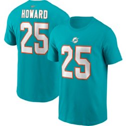 Nike Men's Miami Dolphins Xavien Howard #25 Aqua T-Shirt