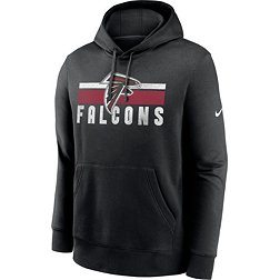 Nike Men's Atlanta Falcons Team Stripe Black Pullover Hoodie