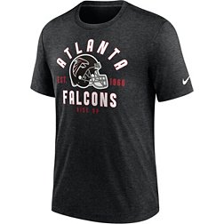 Nike Men's Atlanta Falcons Blitz Stacked Black Heather T-Shirt