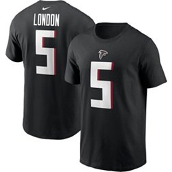Nike Men's Atlanta Falcons Drake London #5 Black T-Shirt