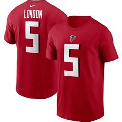 Nike Men's Atlanta Falcons Drake London #5 Red T-Shirt