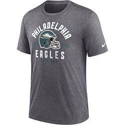 Nike Men's Philadelphia Eagles Blitz Stacked Dark Grey Heather T-Shirt