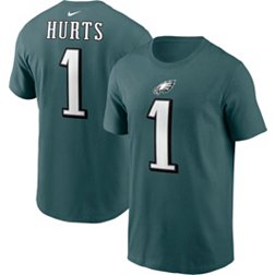Nike Men's Philadelphia Eagles Jalen Hurts #1 Green T-Shirt