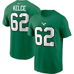 Nike Men's Philadelphia Eagles Jason Kelce #62 Throwback Kelly Green T-Shirt