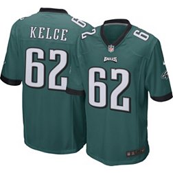 Nike Men's Philadelphia Eagles Jason Kelce #62 Green Game Jersey