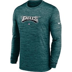 Nike Men's Philadelphia Eagles Sideline Velocity Green Long Sleeve T-Shirt