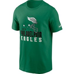 Nike Men's Philadelphia Eagles Throwback Helmet Kelly Green T-Shirt
