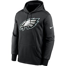 Nike Men's Philadelphia Eagles Therma-FIT Black Logo Hoodie