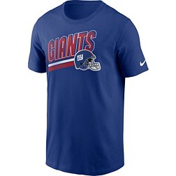 Nike Men's New York Giants Blitz Helmet Blue T-Shirt