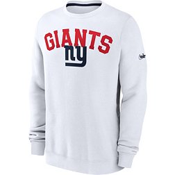 Nike Men's New York Giants Long Sleeve White Crew Sweatshirt