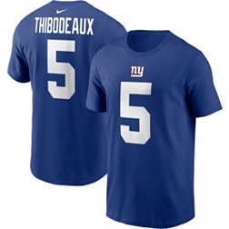 Nike Men's New York Giants Kayvon Thibodeaux #5 Blue T-Shirt
