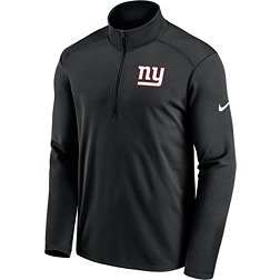 Nike Men's New York Giants Logo Pacer Black Half-Zip Pullover