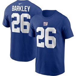 Nike Men's New York Giants Saquon Barkley #26 Blue T-Shirt
