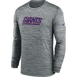 Nike Men's New York Giants Sideline Velocity Dark Grey Heather Long Sleeve T-Shirt