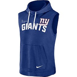 Nike Men's New York Giants Athletic Royal Sleeveless Hoodie